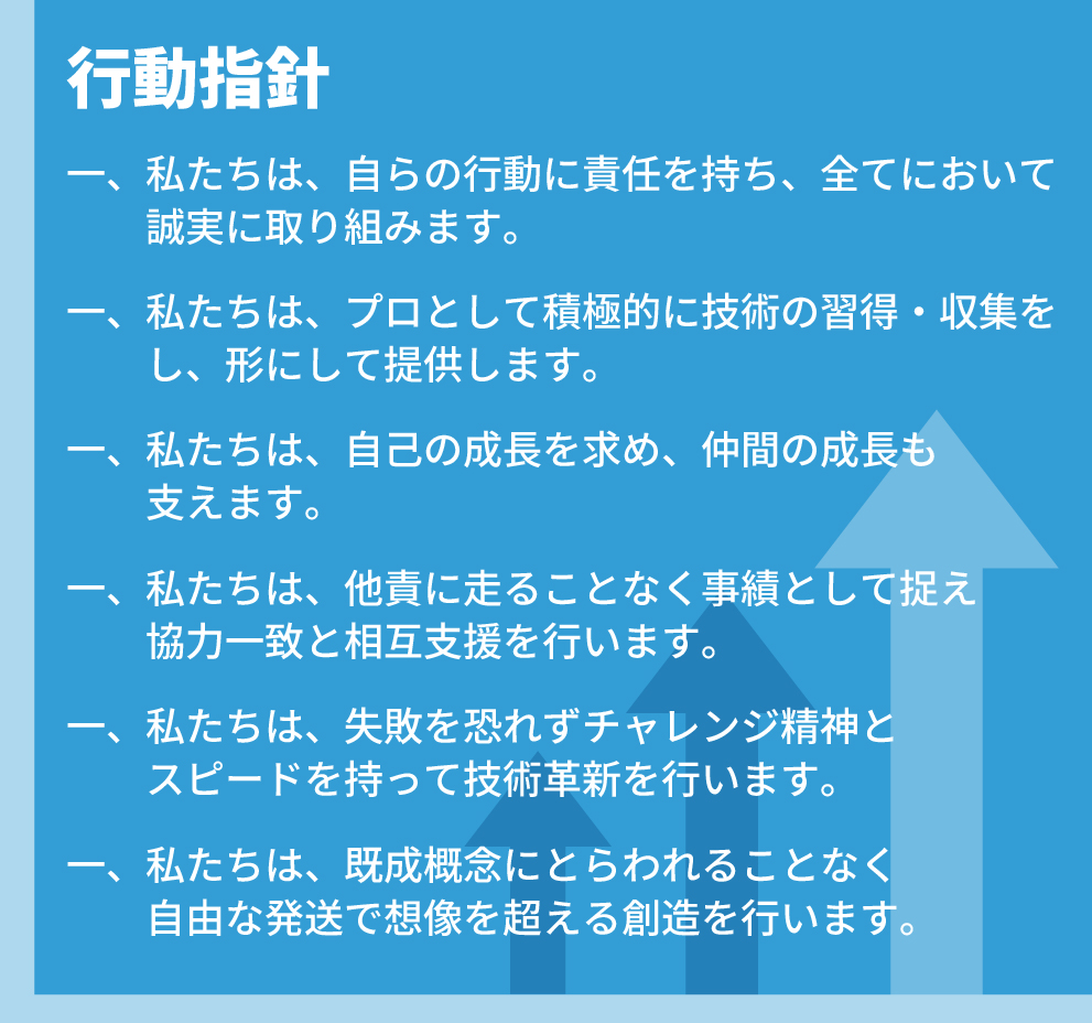 株式会社プラスワンテクノ 行動指針